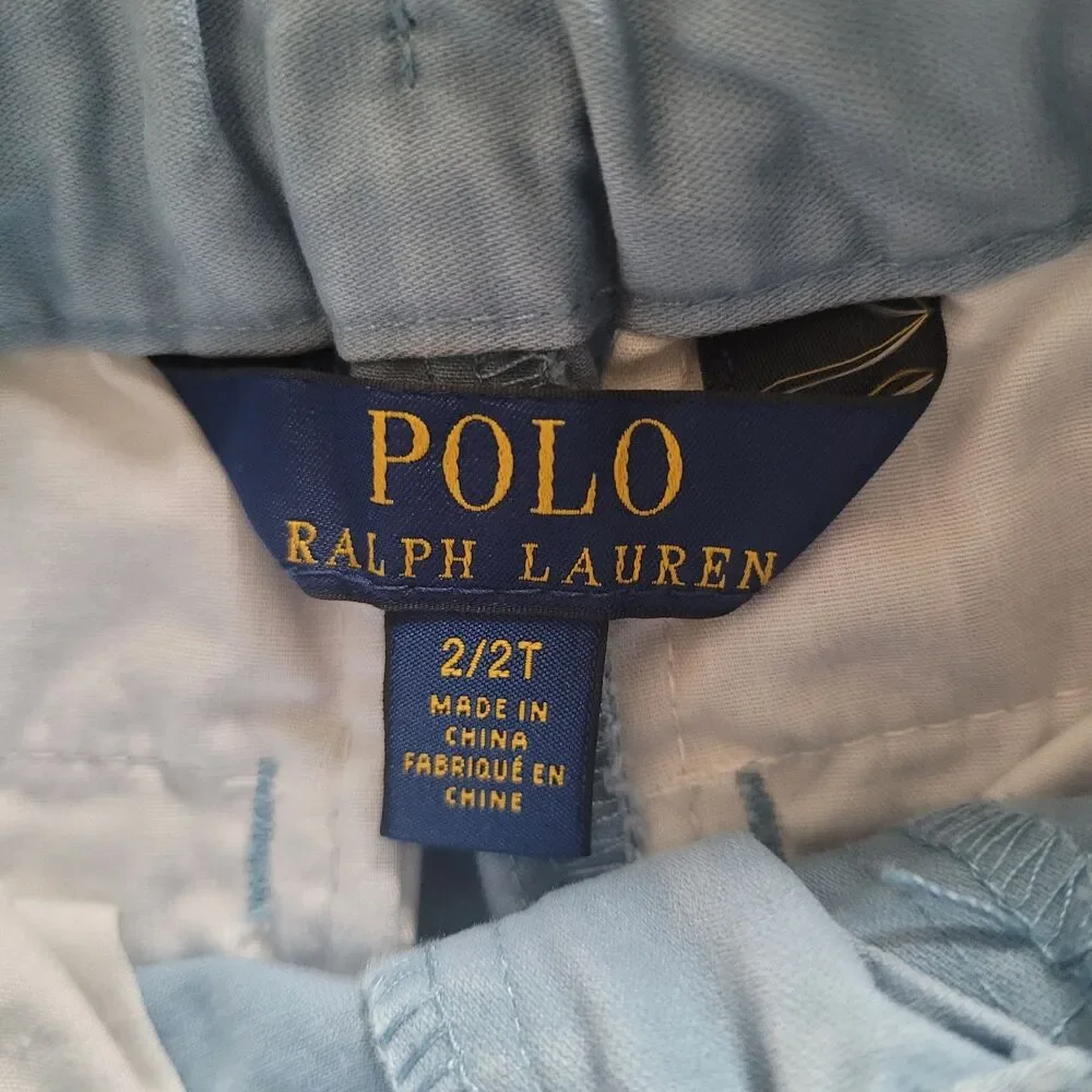 Polo Ralph Lauren Boys Size 2T Blue Chino Pants Classic Casual Toddler